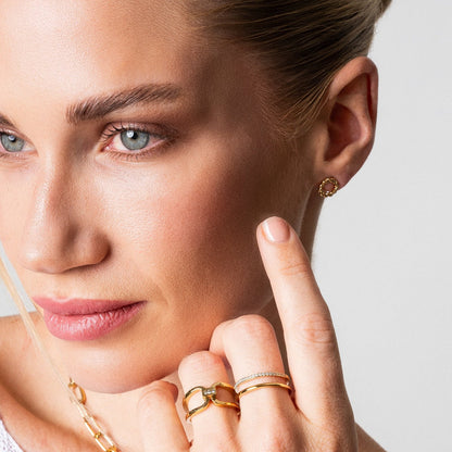 Vienna – Bague Double Dorée