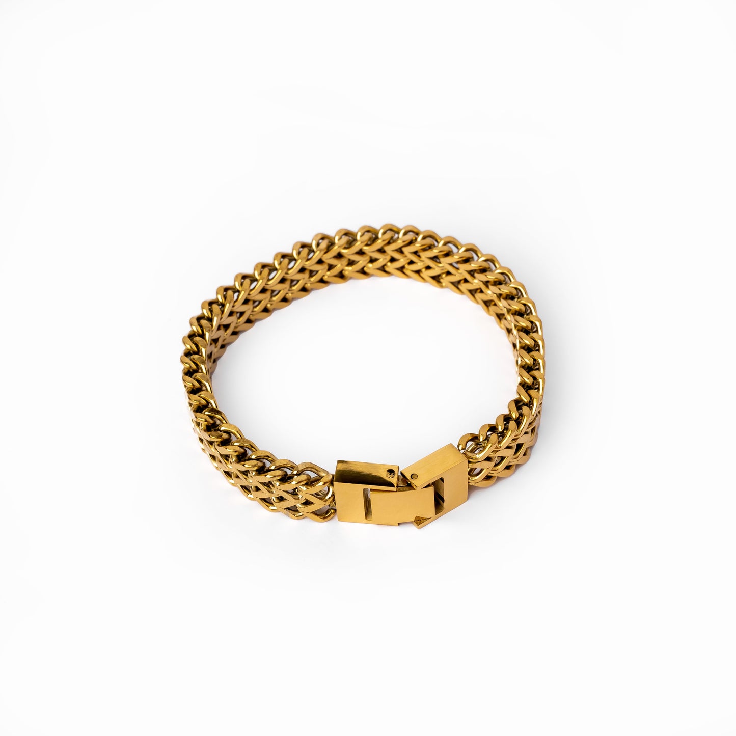 Eden – Bracelet Texturé Plaqué Or 18K