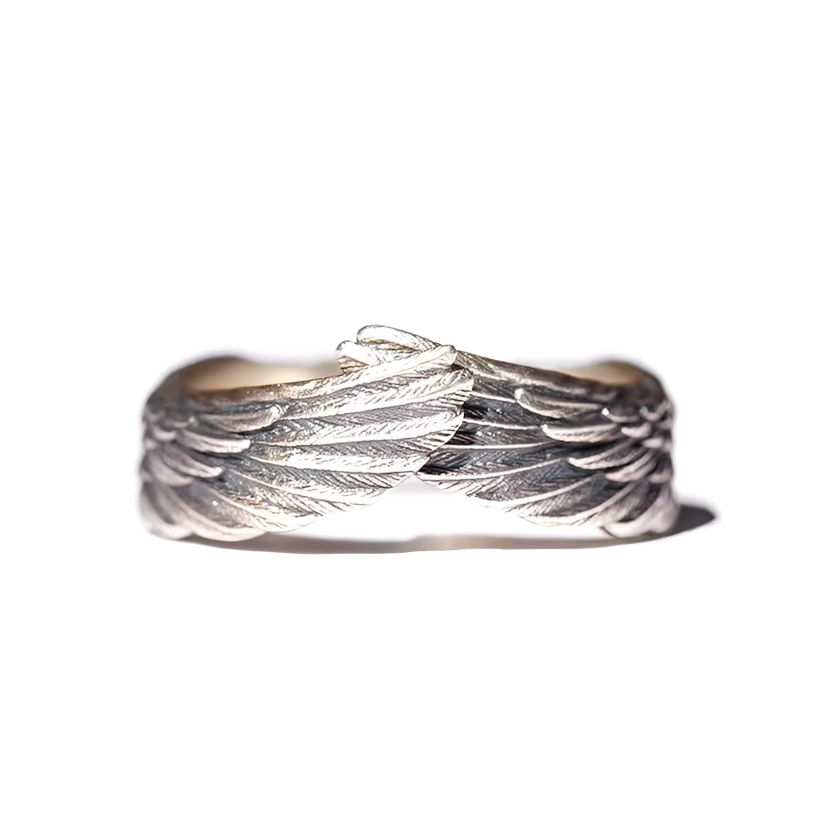 Xenia – Bague Ailes d'Ange Punk Rétro