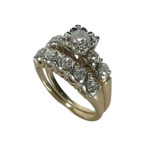 Ysabel - Bague Vintage à Lumière Dorée