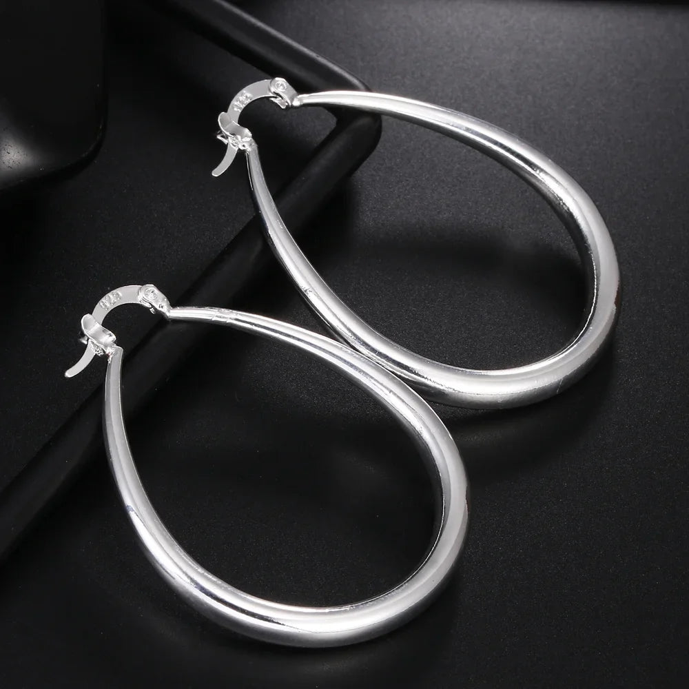 Ophelie – Boucles d’Oreilles Ovalis en Argent Sterling
