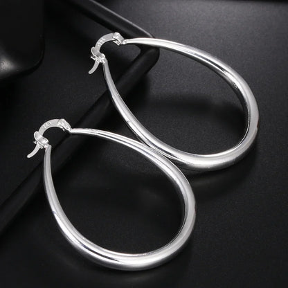 Ophelie – Boucles d’Oreilles Ovalis en Argent Sterling