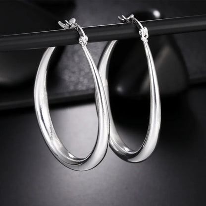 Ophelie – Boucles d’Oreilles Ovalis en Argent Sterling