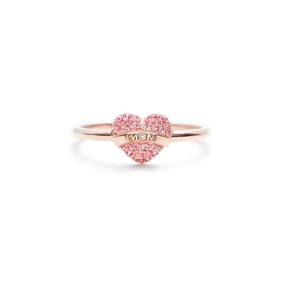 Kaye – Bague Cœur Zircon Élégante