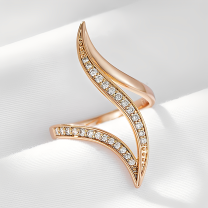 Valerie – Bague Aurora Géométrique Élégante