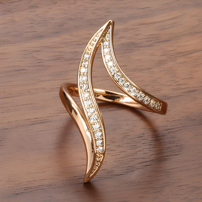Valerie – Bague Aurora Géométrique Élégante