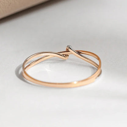 Eleane – Bague Infini Bicolore Élégante