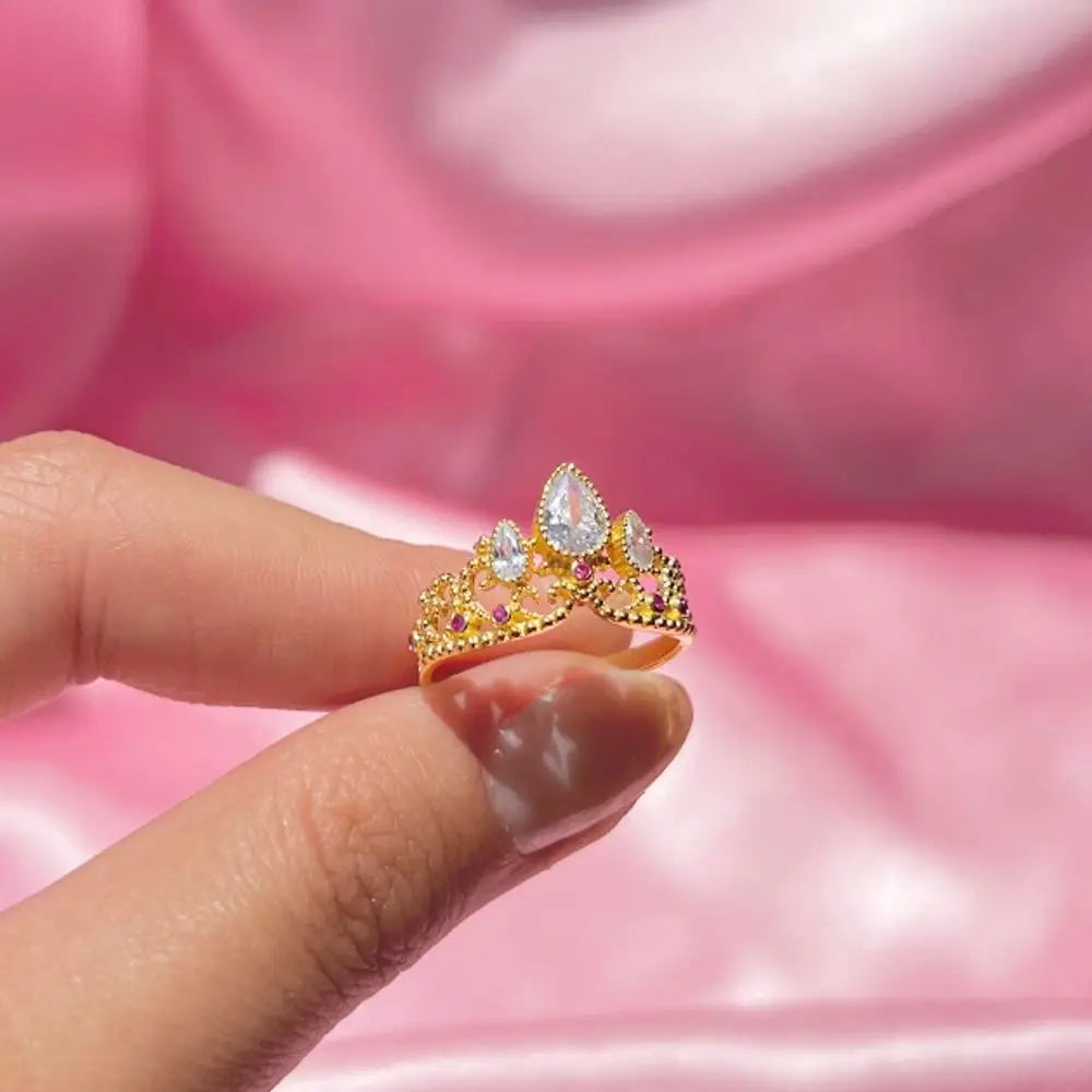Rapunzel Crown Ring - L'anneau couronne dorée de Rapunzel