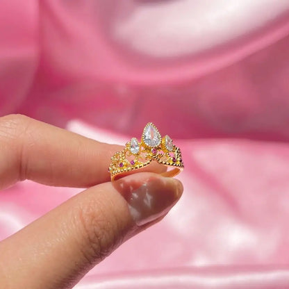 Rapunzel Crown Ring - L'anneau couronne dorée de Rapunzel