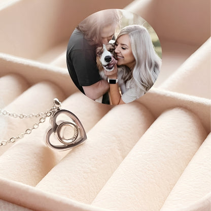 Aimee – Collier Cœur Photo Personnalisé