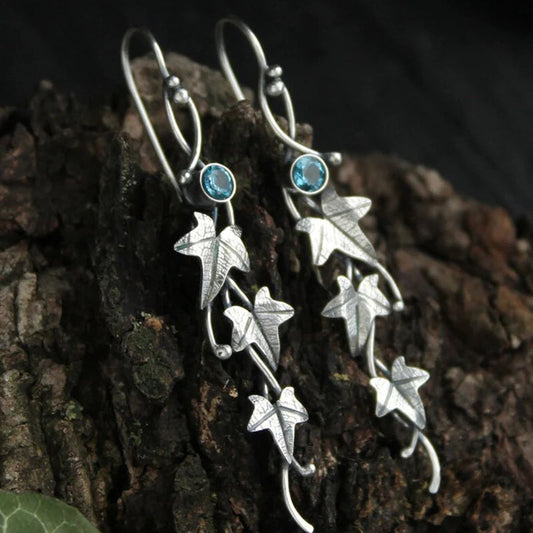 Elowen – Boucles d'Oreilles Vintage Feuilles d'Elfe