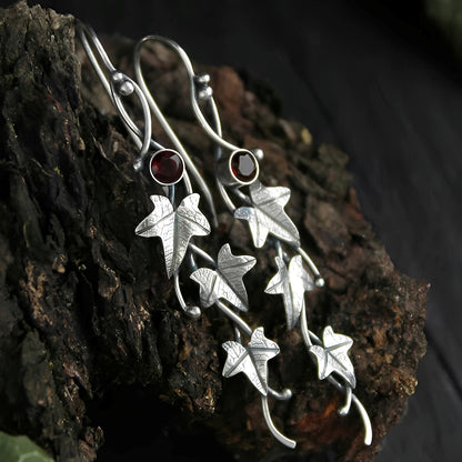Nina – Boucles d’Oreilles Vintage Feuille Elfique