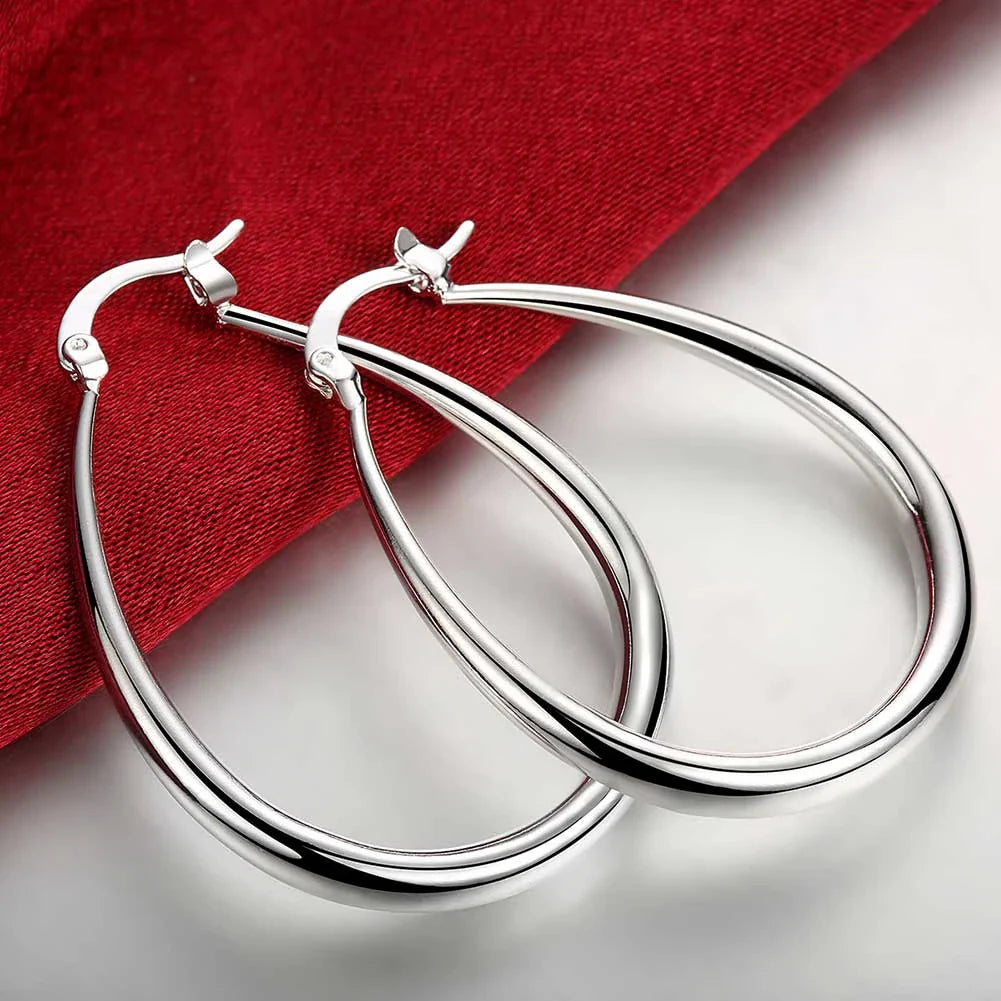 Ophelie – Boucles d’Oreilles Ovalis en Argent Sterling