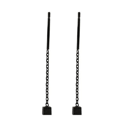 Kaelen – Boucles d'Oreilles Cube et Glands Élégants