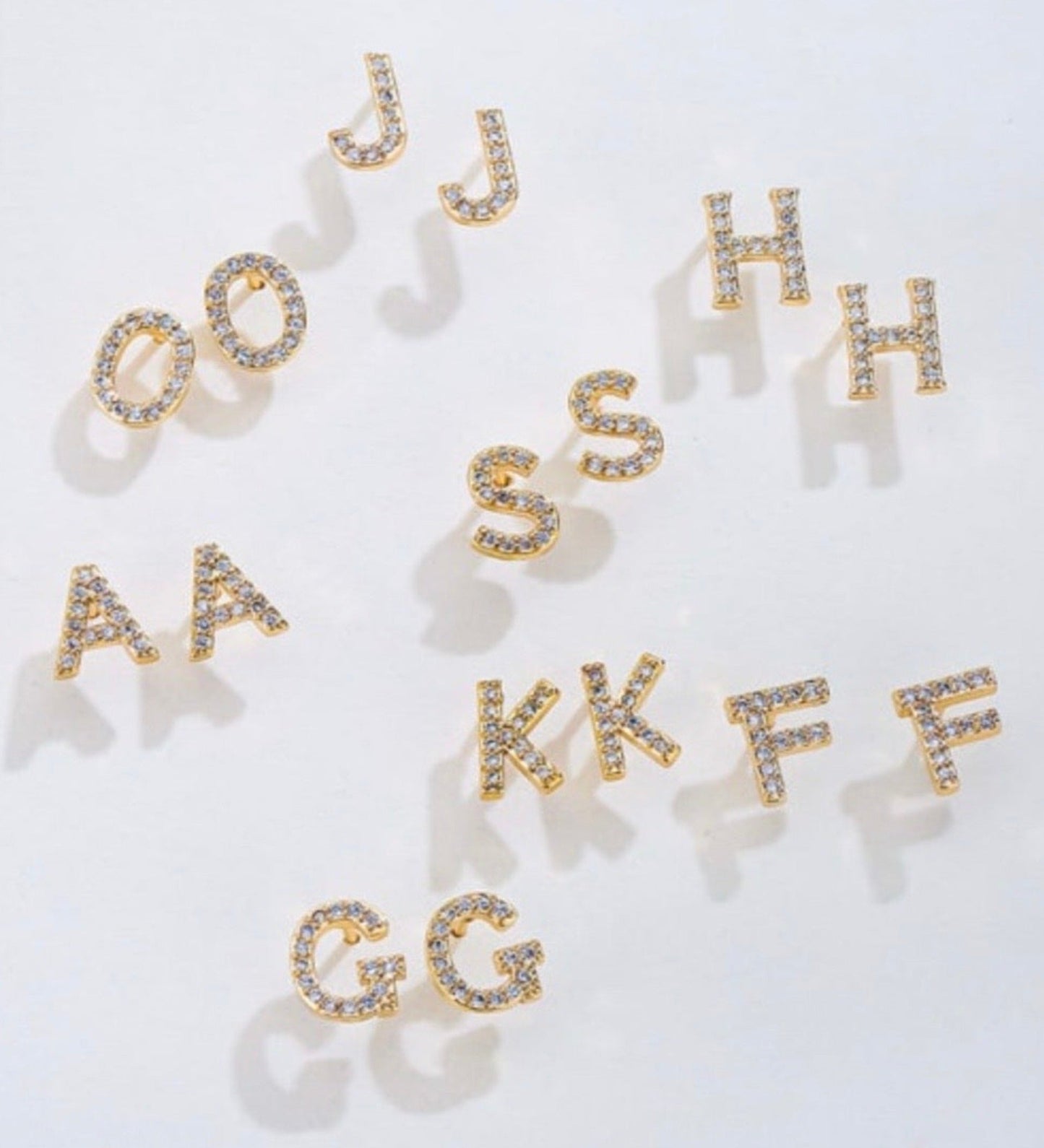 Taylor - Boucles d'oreilles avec lettres (initiales)