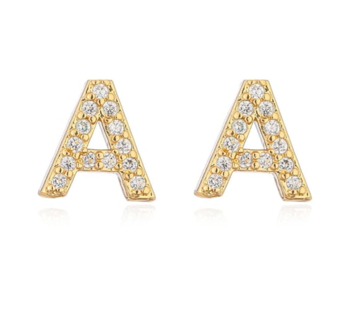 Taylor - Boucles d'oreilles avec lettres (initiales)