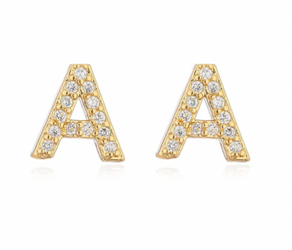 Taylor - Boucles d'oreilles avec lettres (initiales)