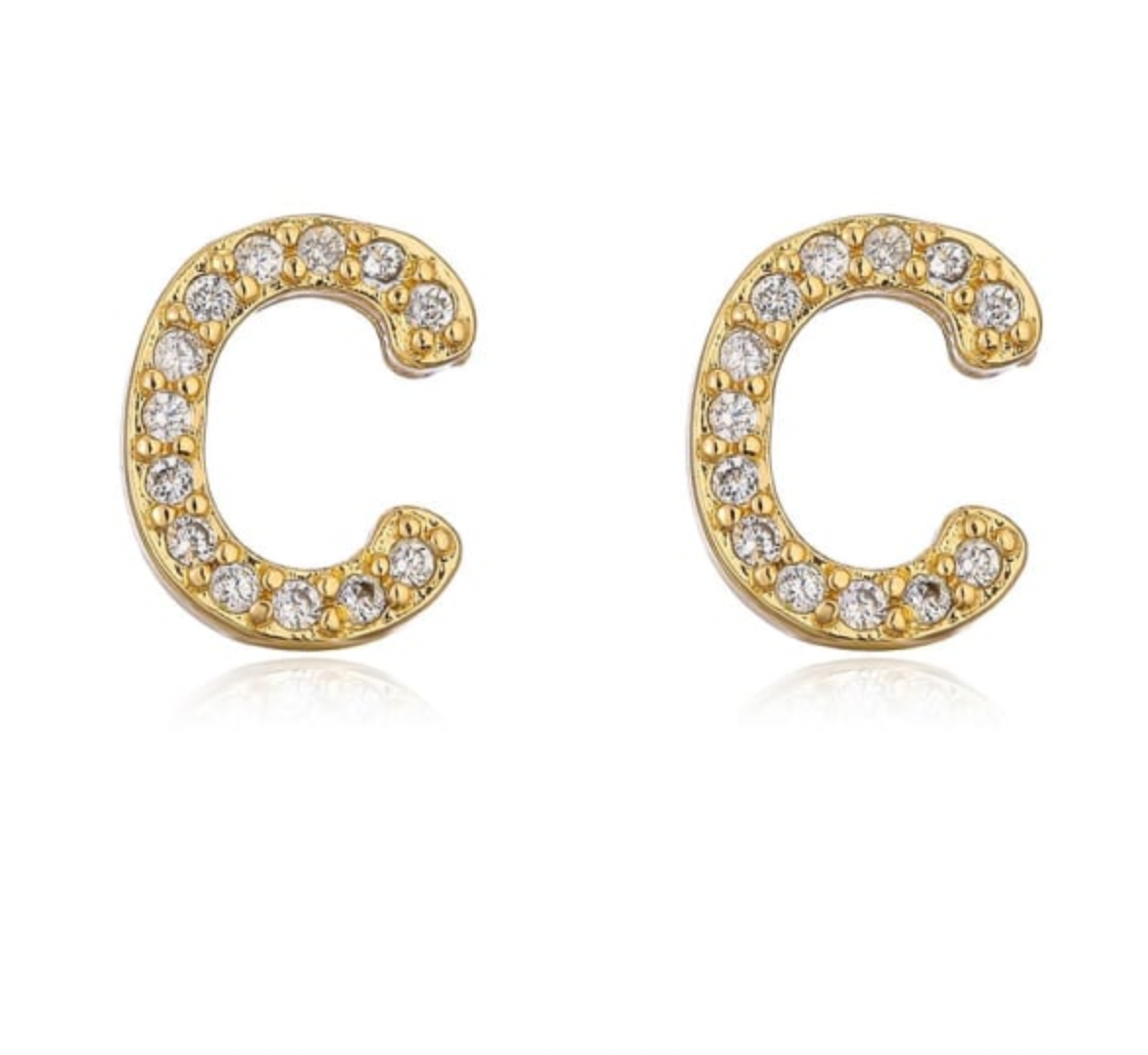 Taylor - Boucles d'oreilles avec lettres (initiales)