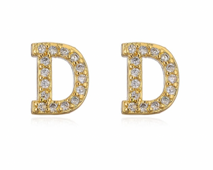 Taylor - Boucles d'oreilles avec lettres (initiales)