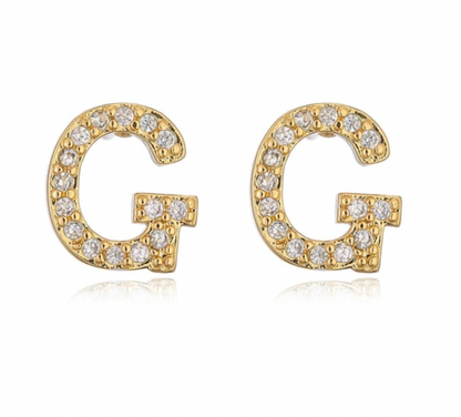Taylor - Boucles d'oreilles avec lettres (initiales)