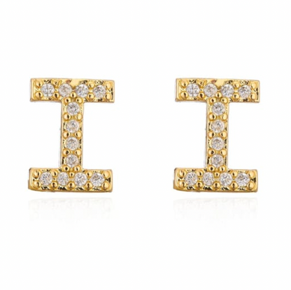 Taylor - Boucles d'oreilles avec lettres (initiales)
