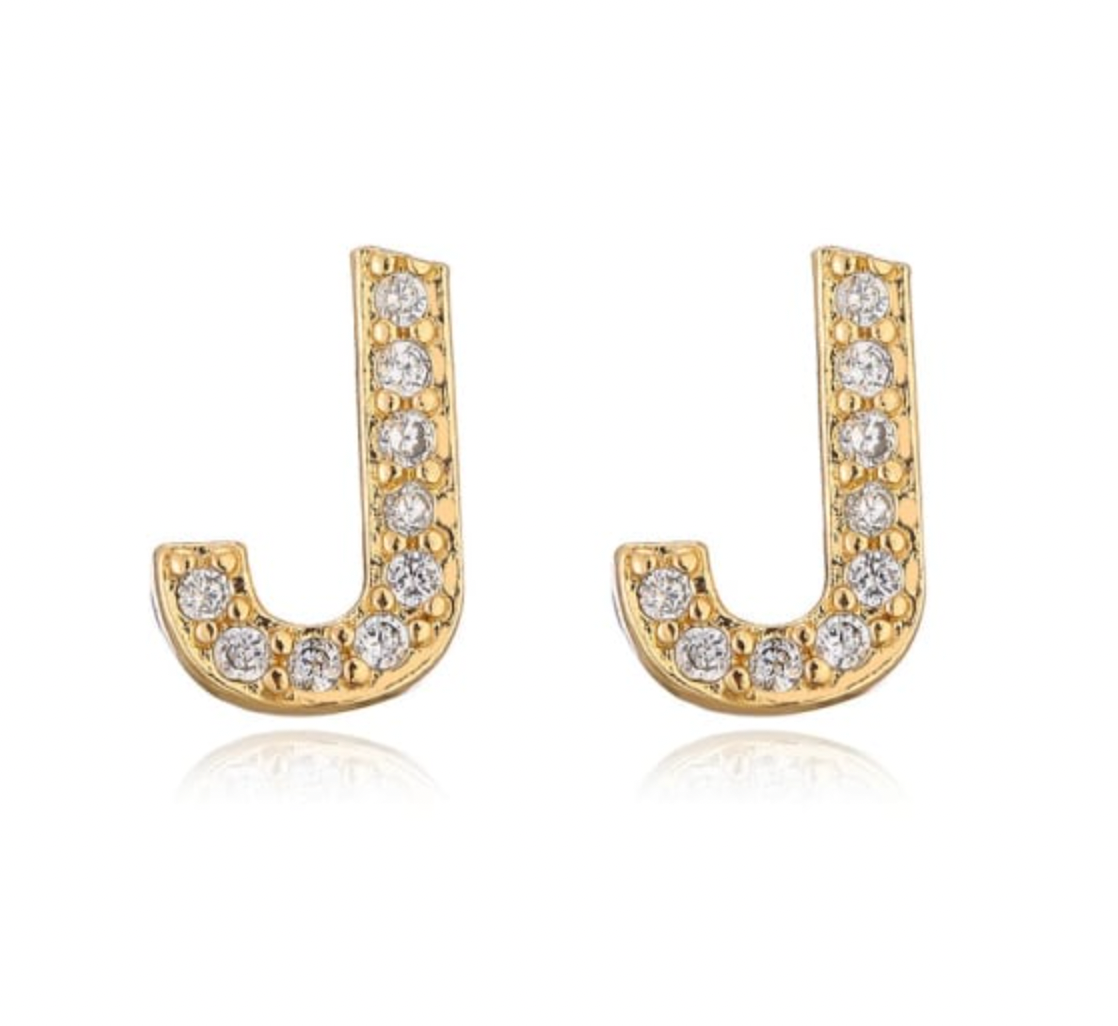 Taylor - Boucles d'oreilles avec lettres (initiales)