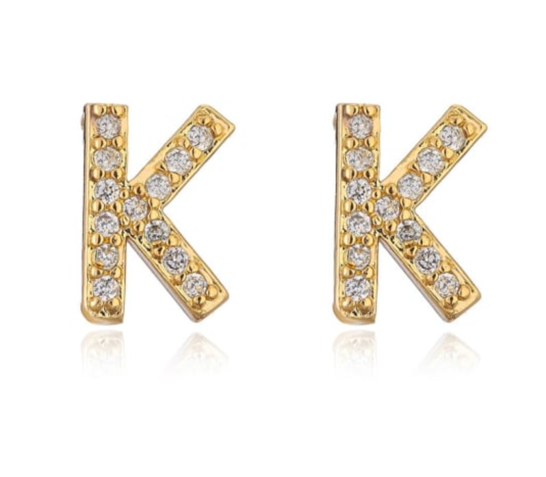Taylor - Boucles d'oreilles avec lettres (initiales)