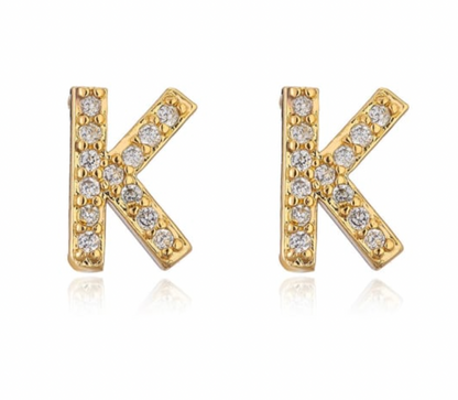 Taylor - Boucles d'oreilles avec lettres (initiales)