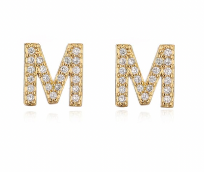 Taylor - Boucles d'oreilles avec lettres (initiales)