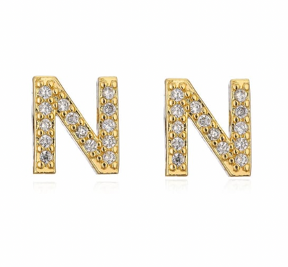 Taylor - Boucles d'oreilles avec lettres (initiales)