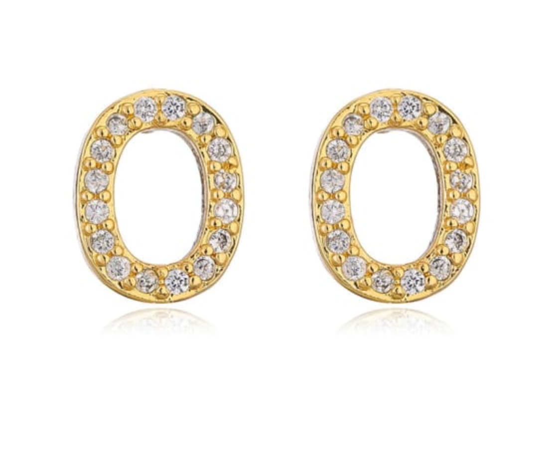 Taylor - Boucles d'oreilles avec lettres (initiales)