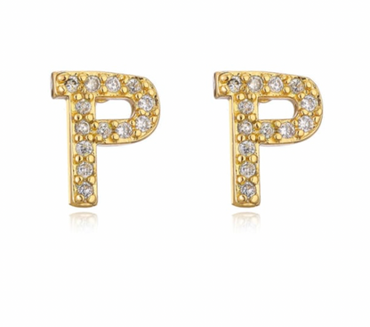 Taylor - Boucles d'oreilles avec lettres (initiales)