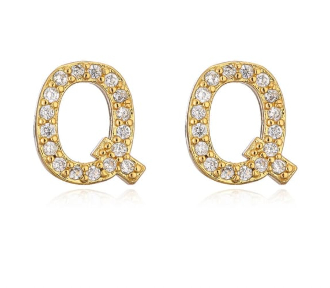 Taylor - Boucles d'oreilles avec lettres (initiales)