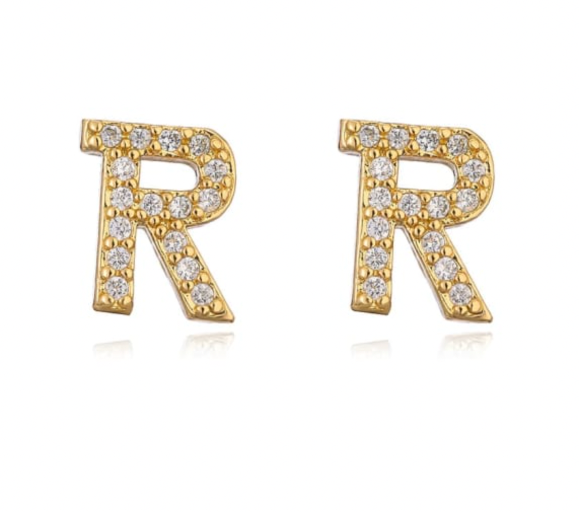 Taylor - Boucles d'oreilles avec lettres (initiales)