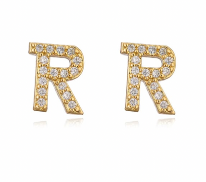Taylor - Boucles d'oreilles avec lettres (initiales)