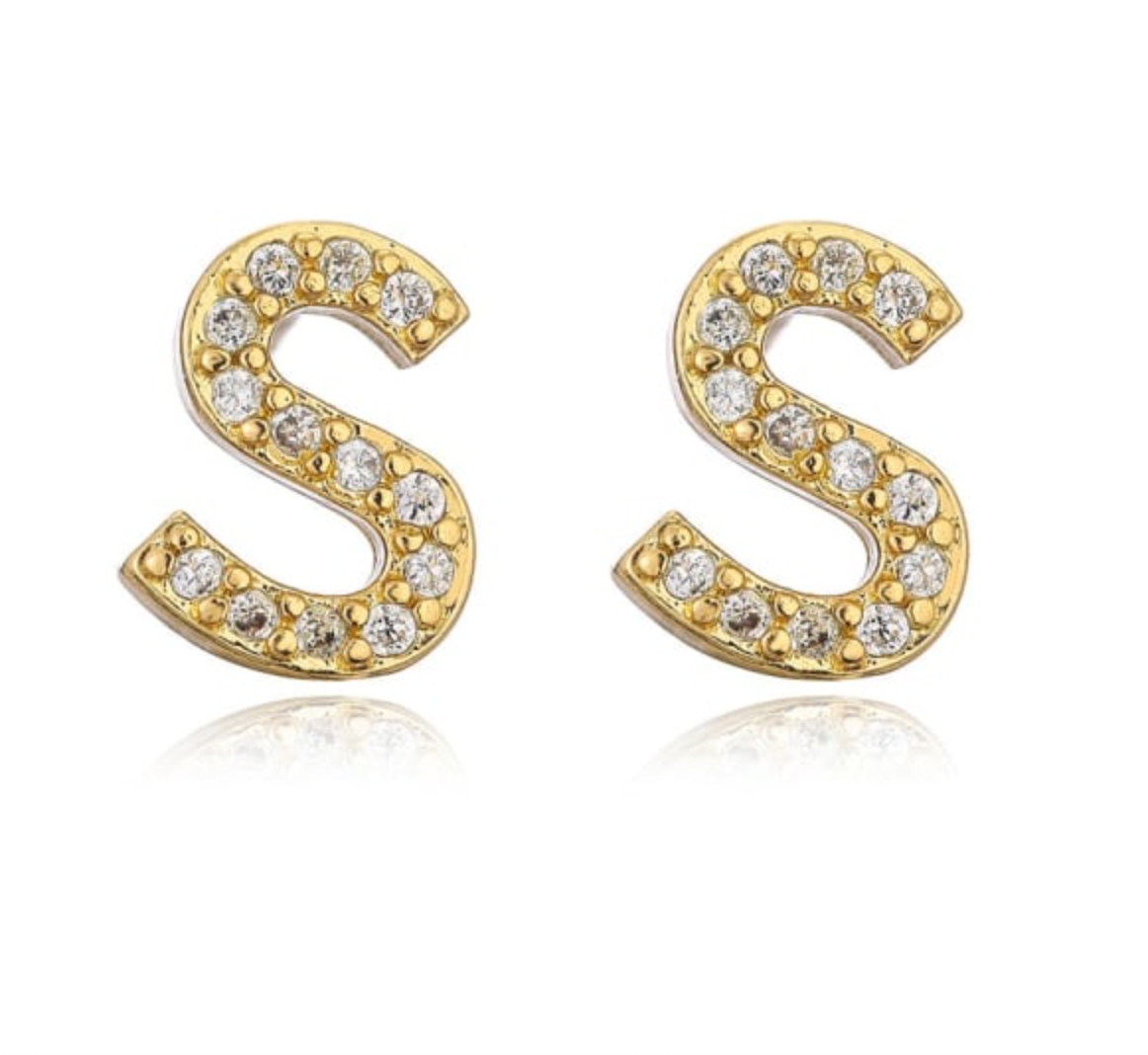 Taylor - Boucles d'oreilles avec lettres (initiales)