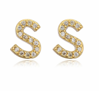 Taylor - Boucles d'oreilles avec lettres (initiales)