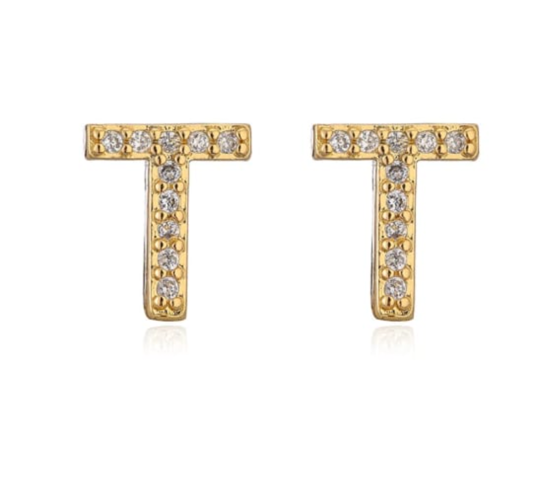 Taylor - Boucles d'oreilles avec lettres (initiales)