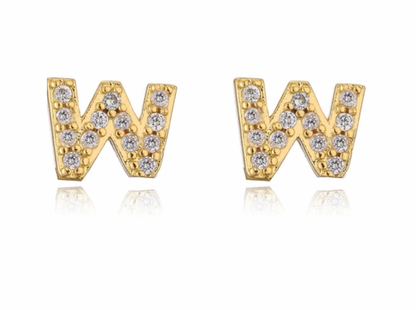 Taylor - Boucles d'oreilles avec lettres (initiales)