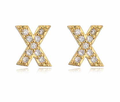 Taylor - Boucles d'oreilles avec lettres (initiales)