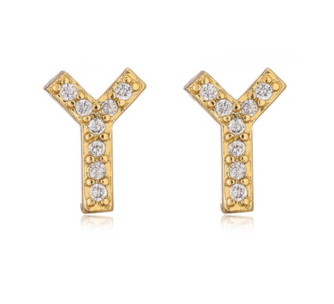 Taylor - Boucles d'oreilles avec lettres (initiales)