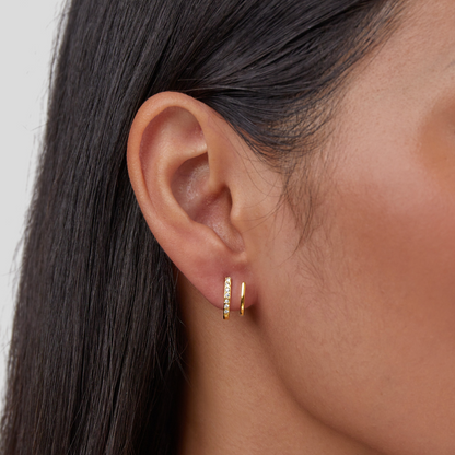 Zendaya – Boucles d’Oreilles Griffes Cristal en Or 18K