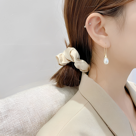 Wilgene – Boucles d'Oreilles Classiques de Perle