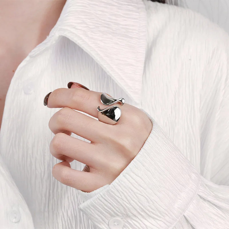 Zerelle – Bague Enveloppante en Argent Sterling