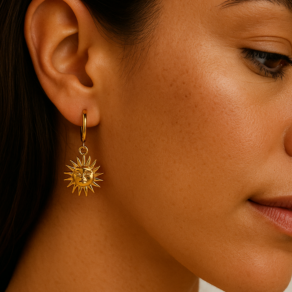 Margaux – Créoles Élégantes en Acier Titane