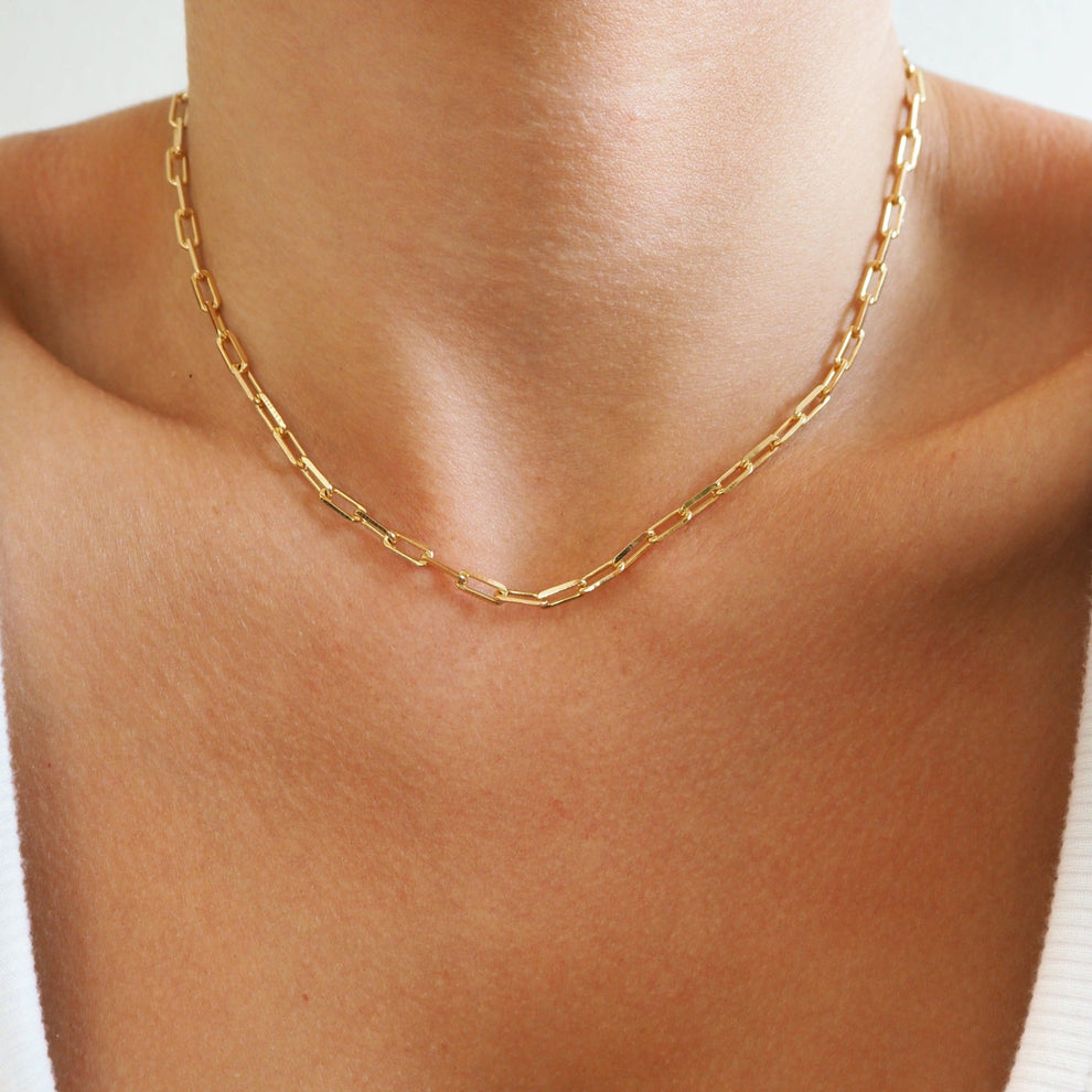 Xyriel – Collier Simple et Élégant à Une Seule Couche – Crystalnova.fr