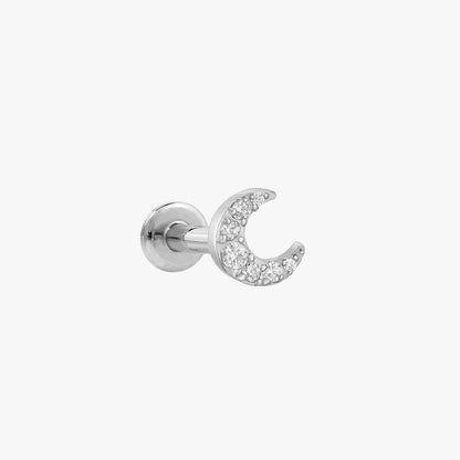 Zara - Clous d’Oreilles Cartilage Lune et Pierres