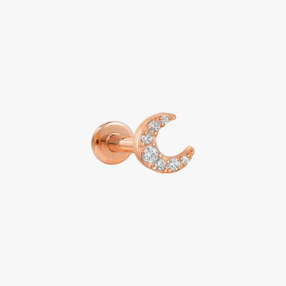 Zara - Clous d’Oreilles Cartilage Lune et Pierres