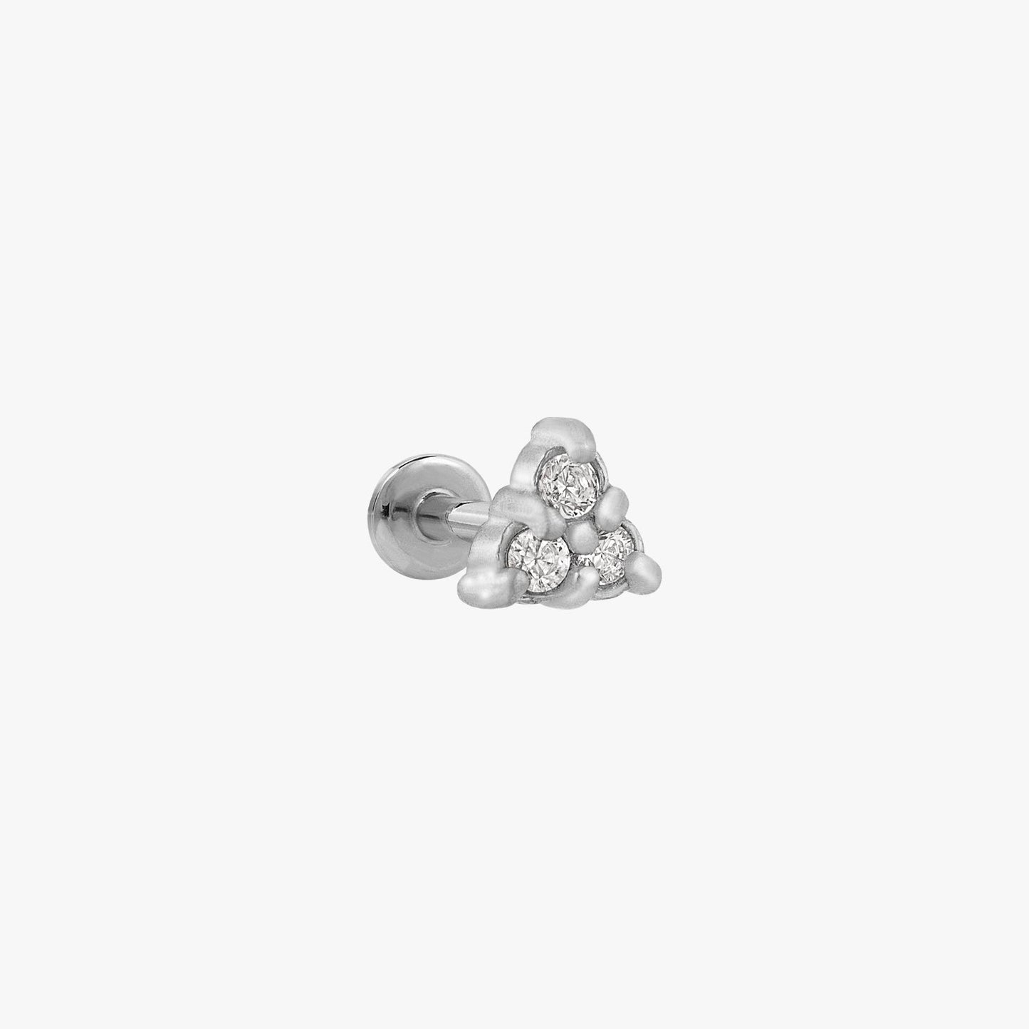 Samira - Boucles d'oreilles Clous Micro Pyramide