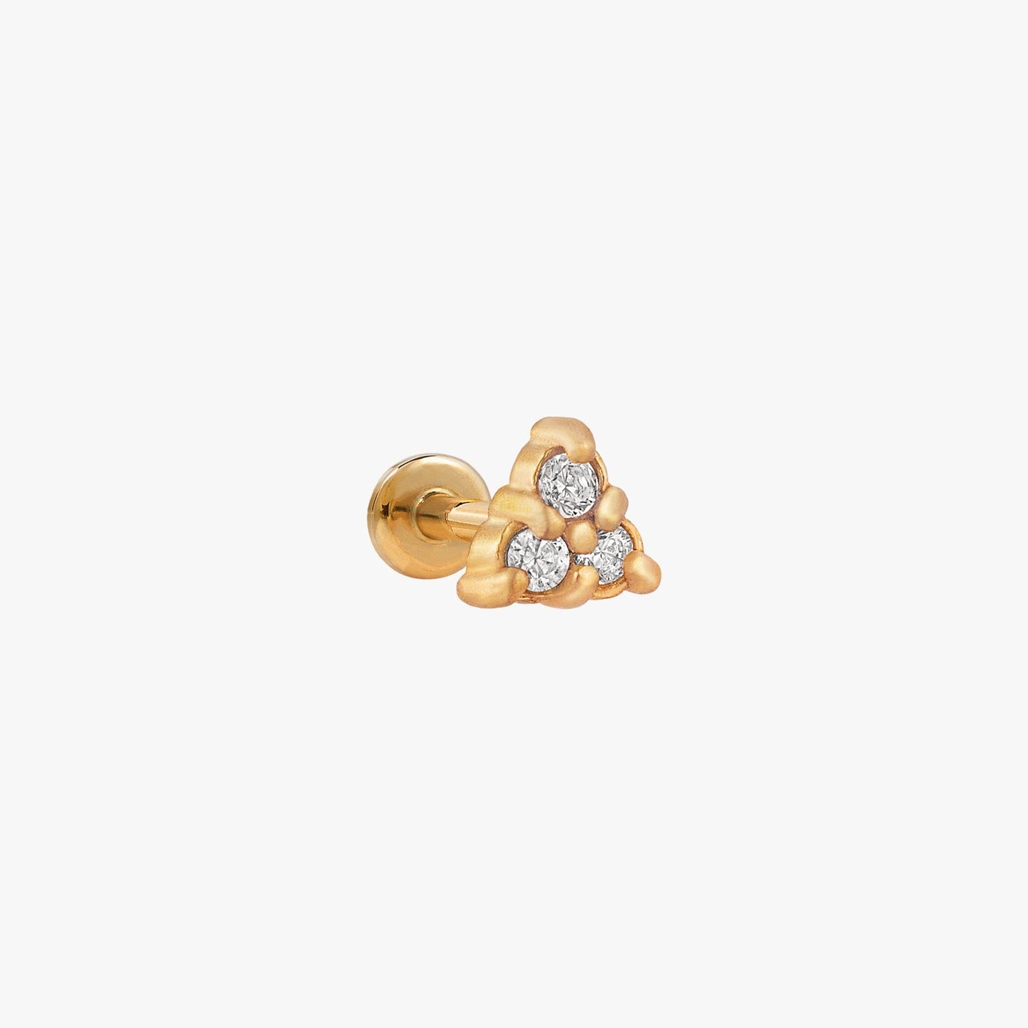 Samira - Boucles d'oreilles Clous Micro Pyramide